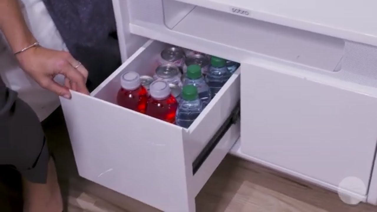 Smart Coffee Table And Side Table Featuring Speakers Coolers Wireless