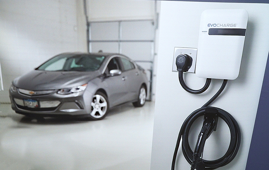 Evocharge home electric vehicle charging stations  for new construction, remodels home or existing residence