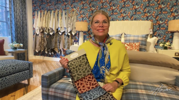 New Fabric and Wallcovering collection Denise McGaha Pinto and Liana patterns