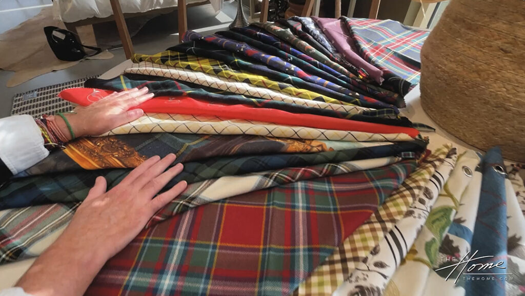 Scot Meacham Wood Textile Collection mixes old world tradition with tartans and new, bright florals