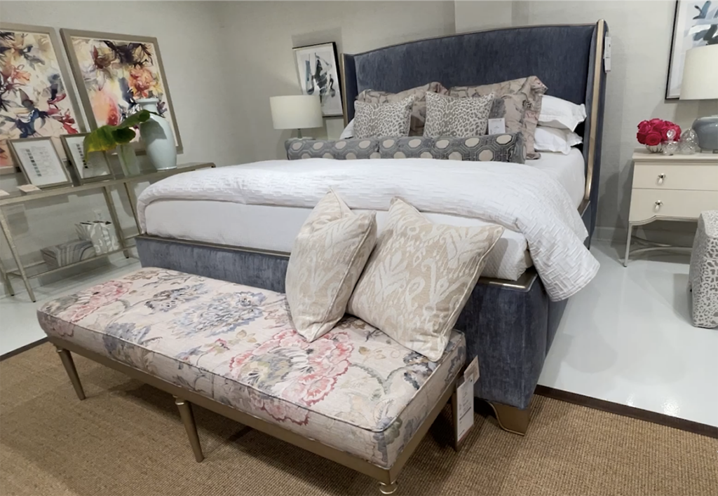 Shayla Copas Wren Bed luxury furniture with velvet upholstery
